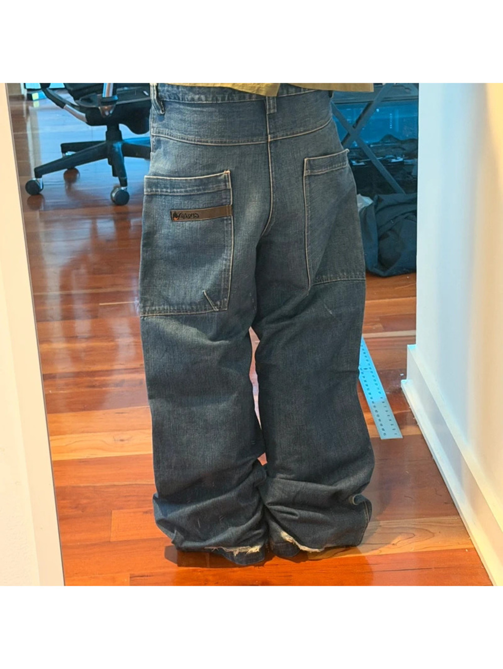 Baggy Y2K Crema jeans